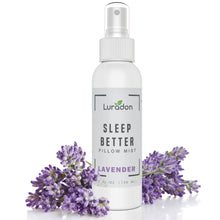 Load image into Gallery viewer, Lavender Pillow Mist and Linen Spray - 4 fl oz. Long Lasting Air Freshening for Bedroom - Essential Oils with Calming Scent for Aromatherapy to Assist with Sleep, Stress Relief - by Luradon
